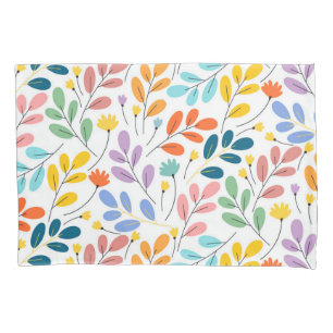 Flower pattern pillowcase