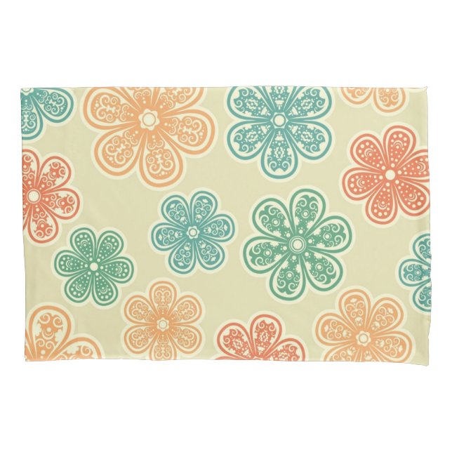 Flower pattern pillowcase (Front)