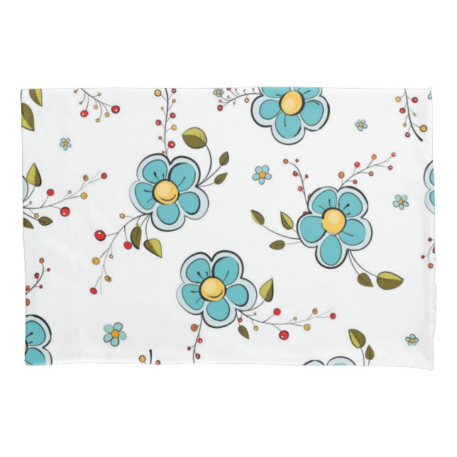 Flower pattern pillowcase (Front)