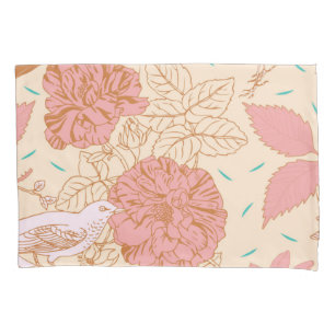 Flower pattern pillowcase