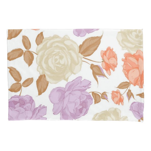 Flower pattern pillowcase (Front)