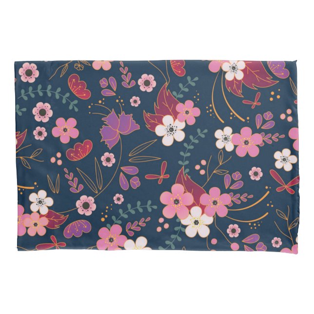 Flower pattern pillowcase (Front)