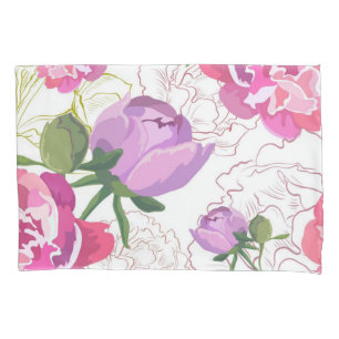 Flower pattern pillowcase