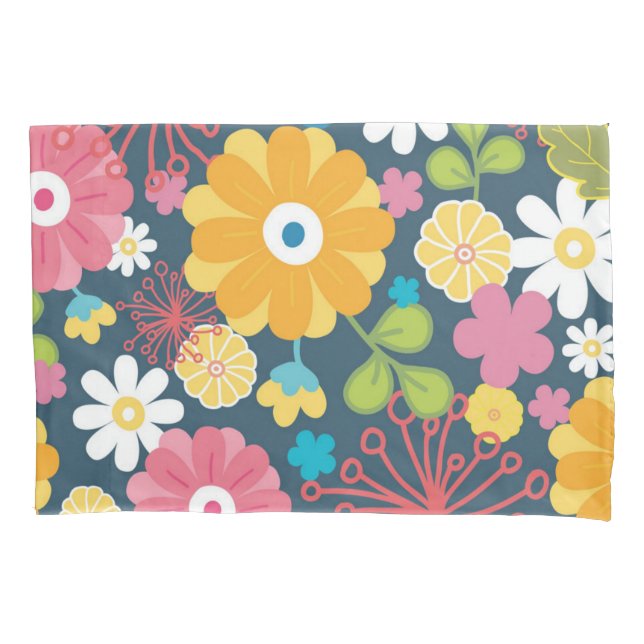 Flower pattern pillowcase (Front)