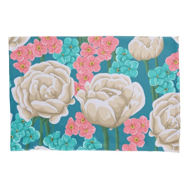 Flower pattern pillowcase (Front)