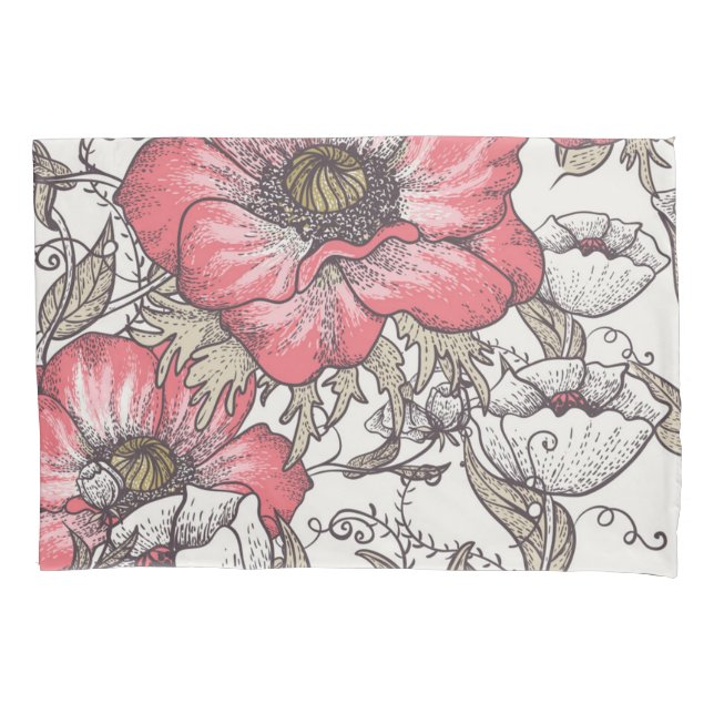 Flower pattern pillowcase (Front)