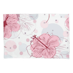 Flower pattern pillowcase