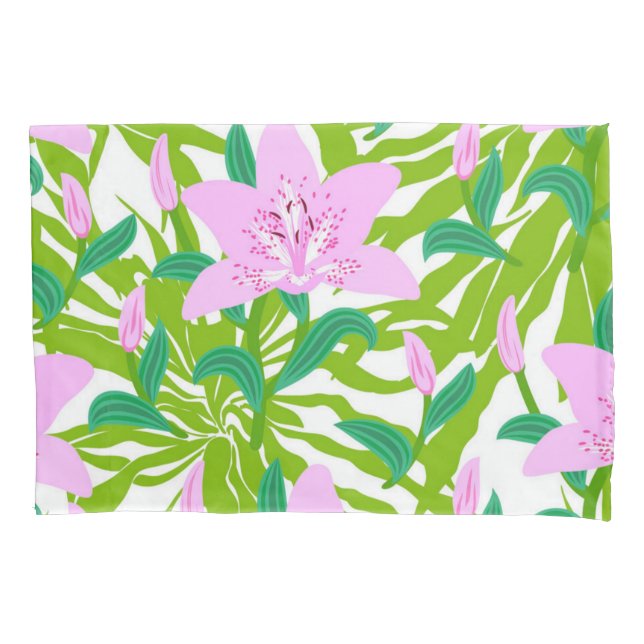 Flower pattern pillowcase (Front)