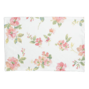 Flower pattern pillowcase