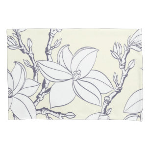 Flower pattern pillowcase