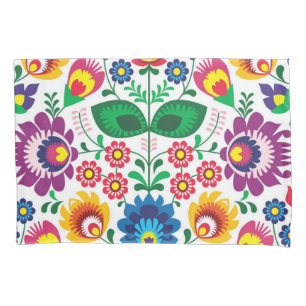 Flower pattern pillowcase