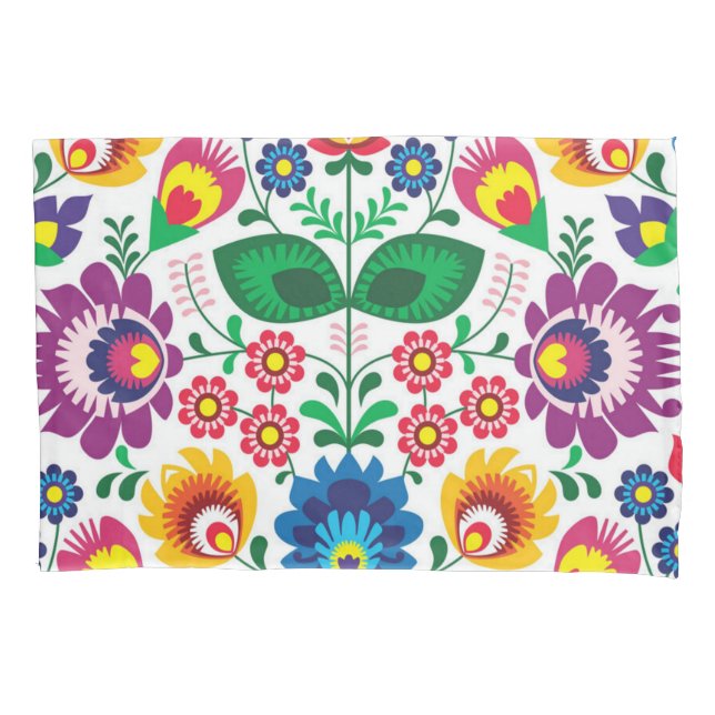 Flower pattern pillowcase (Front)