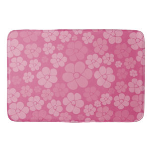 Flower Pattern - Pink Bath Mat