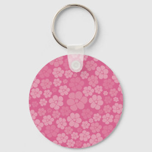 Flower Pattern - Pink Keychain