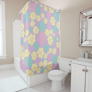 Flower Pattern - Pink, Yellow, Purple and Green