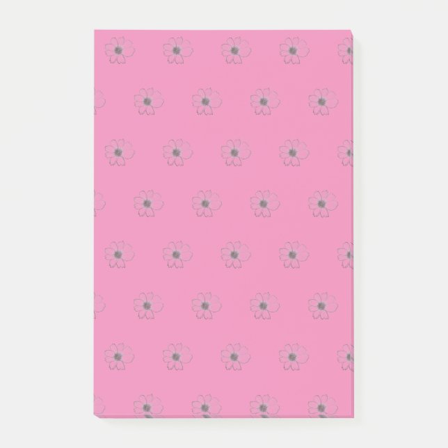 Flower Pattern Post-it Notes (Front)