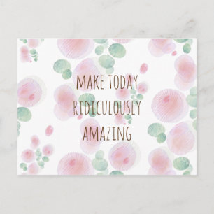 Flower Pattern Postcard