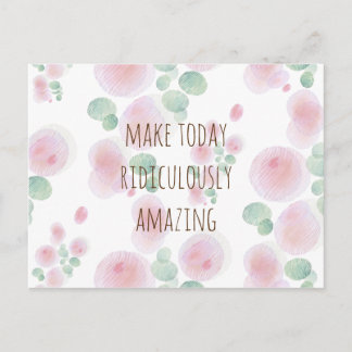 Flower Pattern Postcard