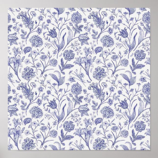 Flower pattern poster (Front)