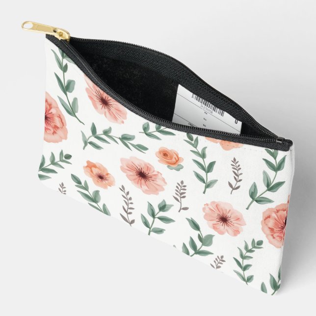 Flower pattern Print Cut Sew Bag (Open)