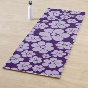 Flower Pattern - Purple Yoga Mat