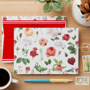 Flower Pattern, Rose Envelope