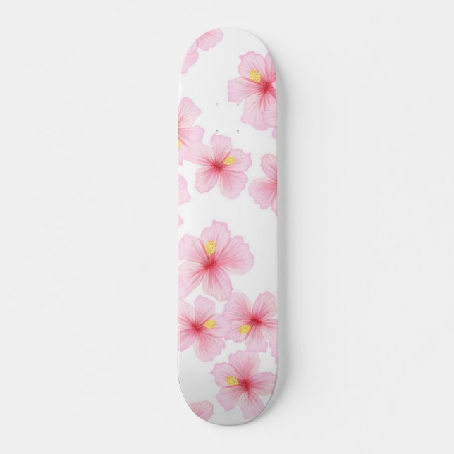 Flower pattern skateboard (Front)