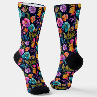 Flower Pattern  Socks