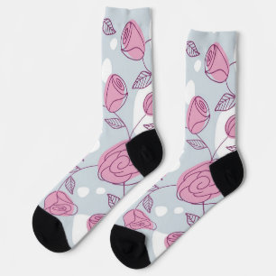 Flower pattern socks