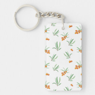 Flower Pattern Spring Floral Acrylic Keychain