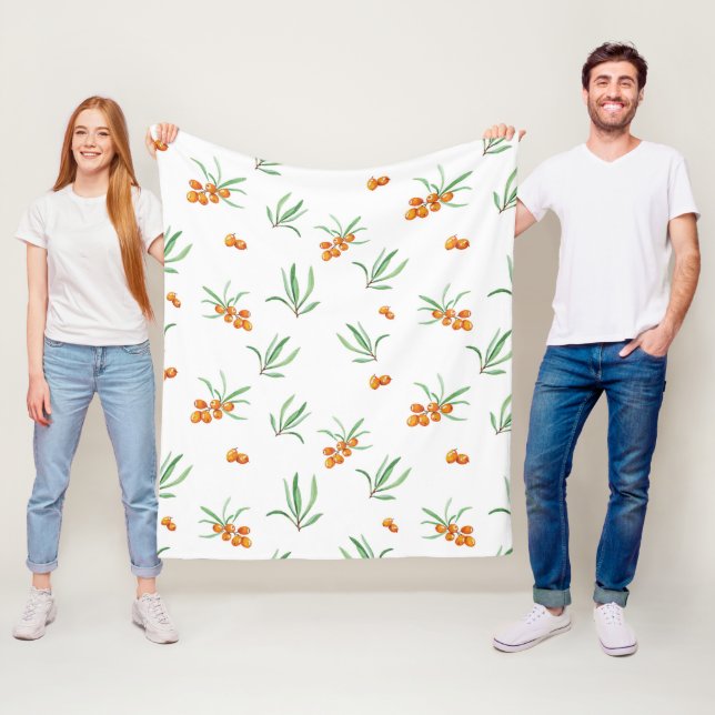 Flower Pattern Spring Floral Fleece Blanket (In Situ)