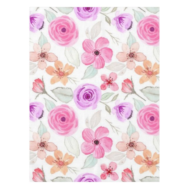 Flower pattern tablecloth (Front)