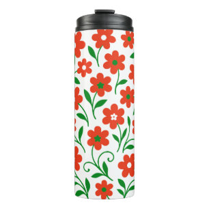 Flower pattern thermal tumbler