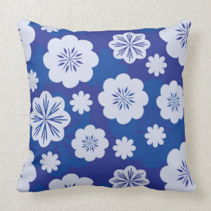 flower pattern throw pillow