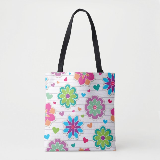 Flower pattern tote bag (Front)