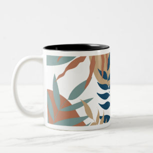 flower pattern Two-Tone coffee mug