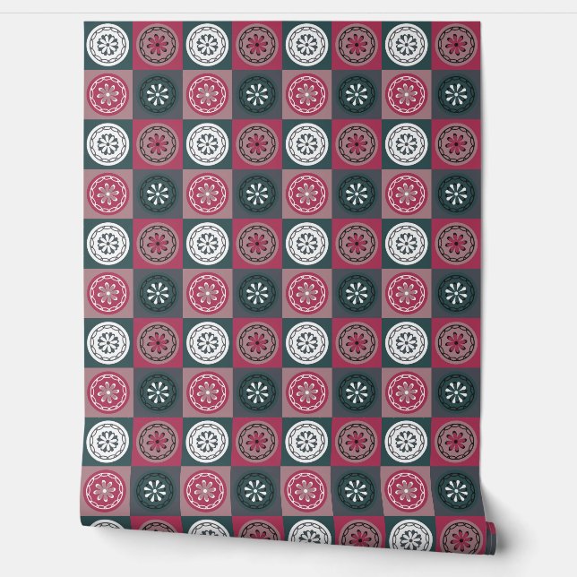 flower pattern wallpaper (Unrolling)