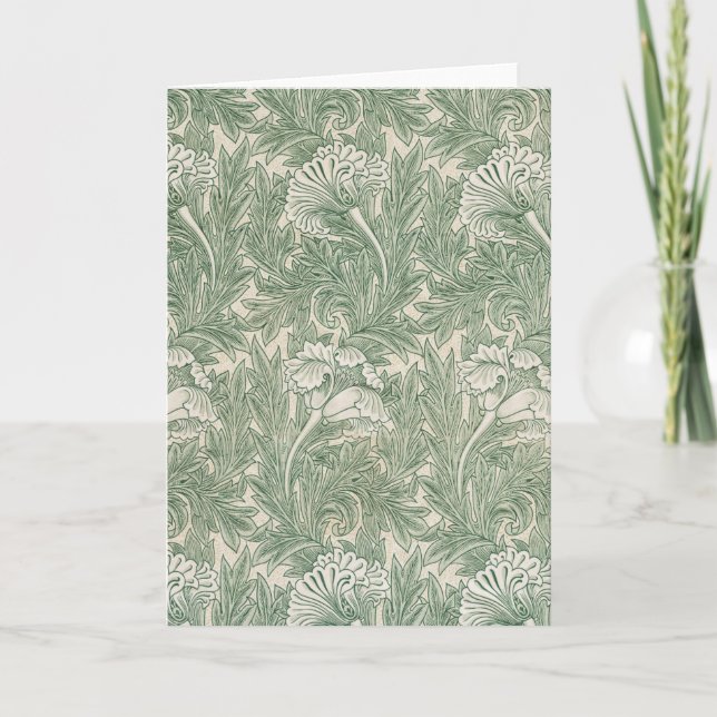Flower Pattern, William Morris Card (Front)