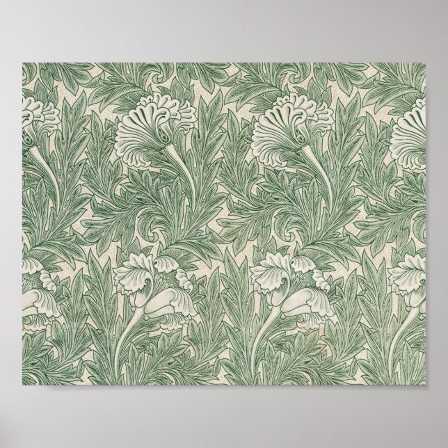 Flower Pattern, William Morris Poster (Front)