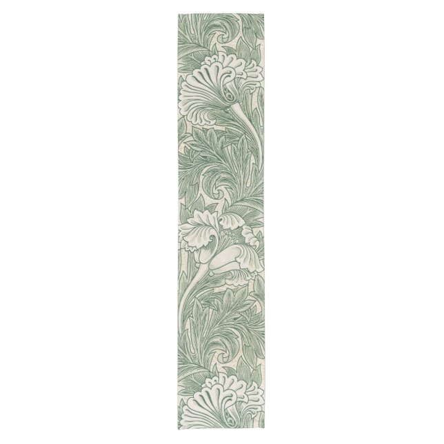 Flower Pattern, William Morris Short Table Runner (Front)