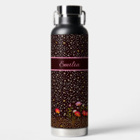 Flower pattern with flower meadow on the edge