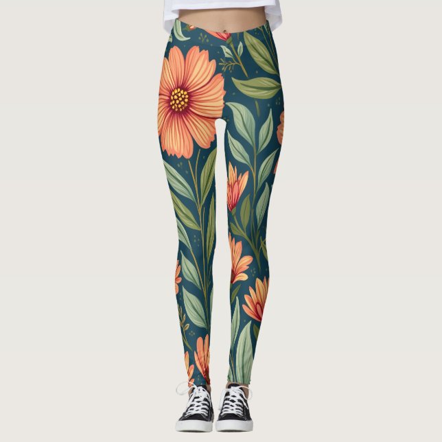 flower-patterned leggings (Front)