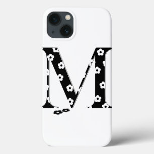 flower Patterned Letter M iPhone 13 Case
