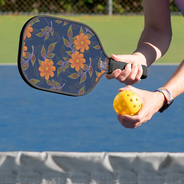 Flower-patterned  pickleball paddle (Creator Uploaded)