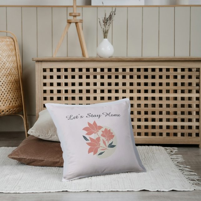 Flower Personalized Throw Pillow (Creator Uploaded)
