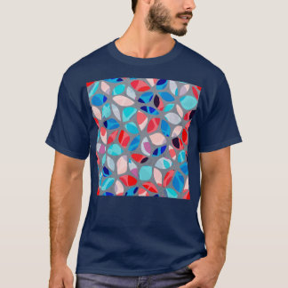 Flower Petals Colourful Pattern T-Shirt