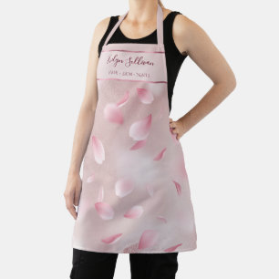 Flower Petals Faux Foil Apron