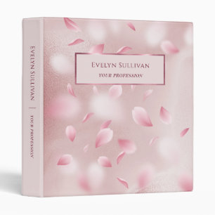Flower Petals Faux Foil Classeur