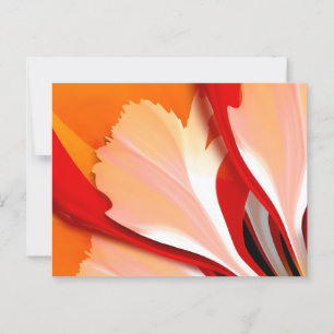 Flower petals postcard