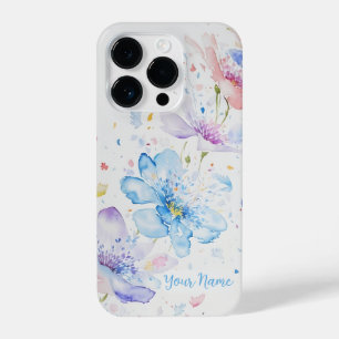 Flower Petals with Name iPhone 14 Pro Case